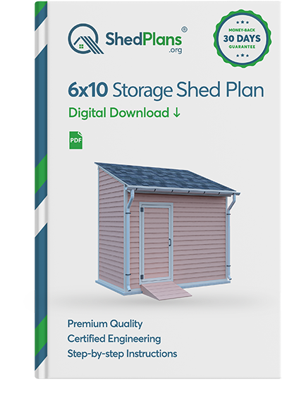 6x10 lean to storage shed plans