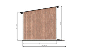 10x12 lean to storage shed