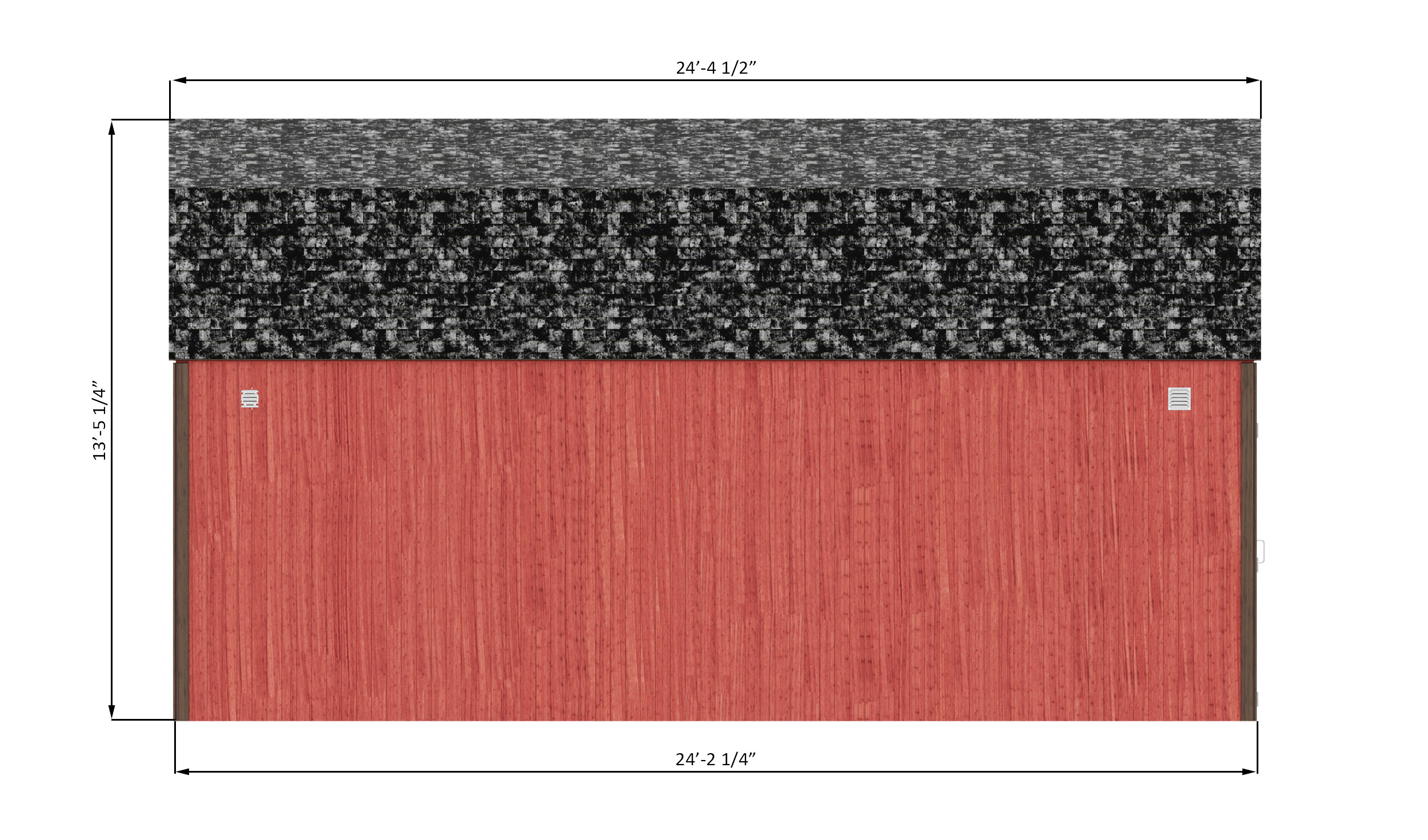 14x24-gambrel-garage-shed-left-side-dimensions