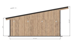 24x24-double-car-garage-shed-left-side-dimensions
