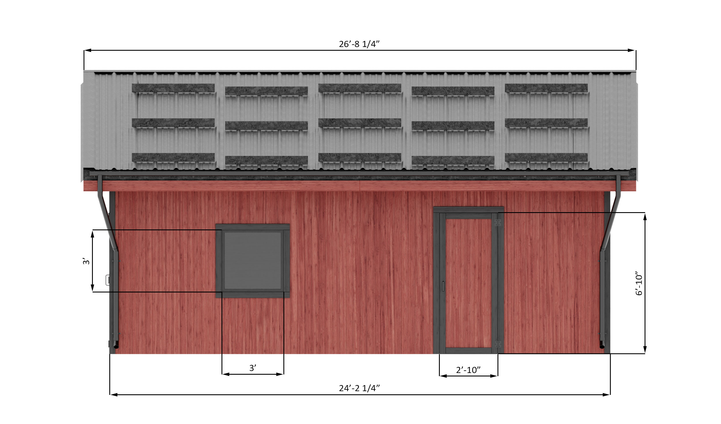 24x24-garage-shed-front-side-dimensions