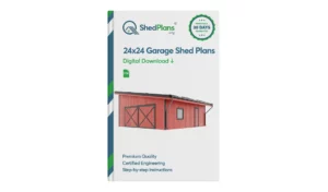 24x24 Garage Shed Plan - Shedplans.org