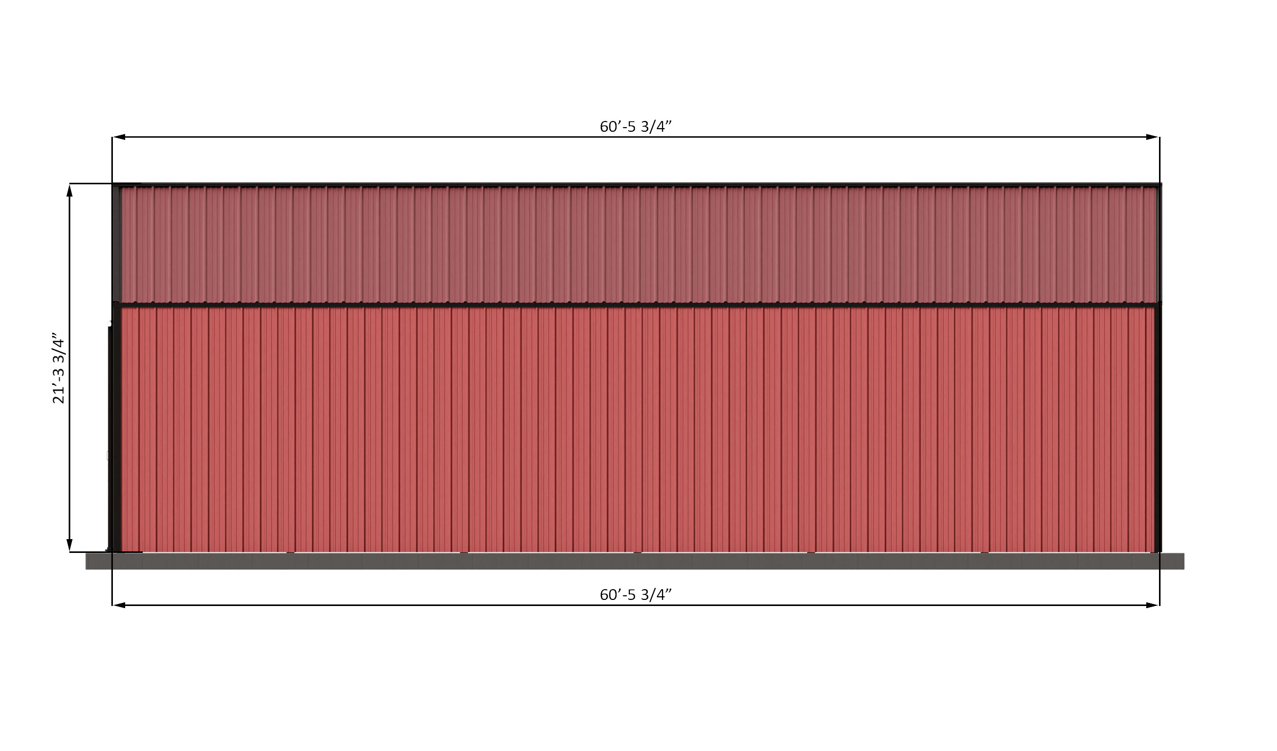 40x60-pole-barn-left-side-dimensions