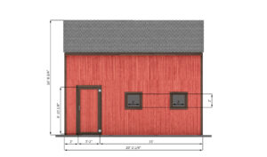 20x20-pole-barn-right-side-dimensions