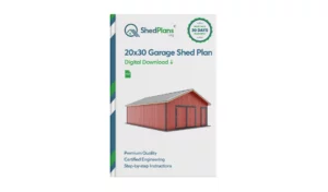 20x30 Garage Shed Plan-Product