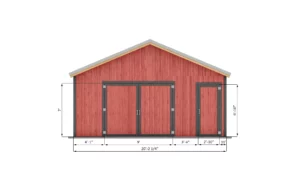 20x30-garage-shed-front-side-dimensions