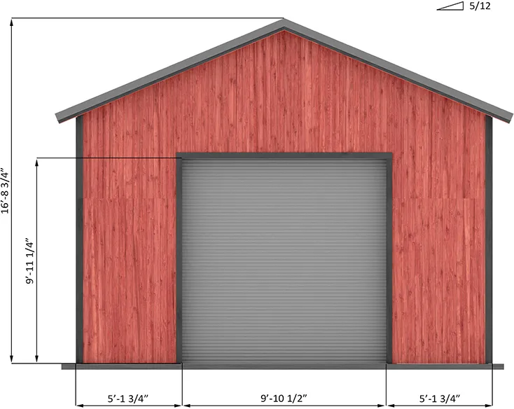 20x30-pole-barn-front-side-specifications