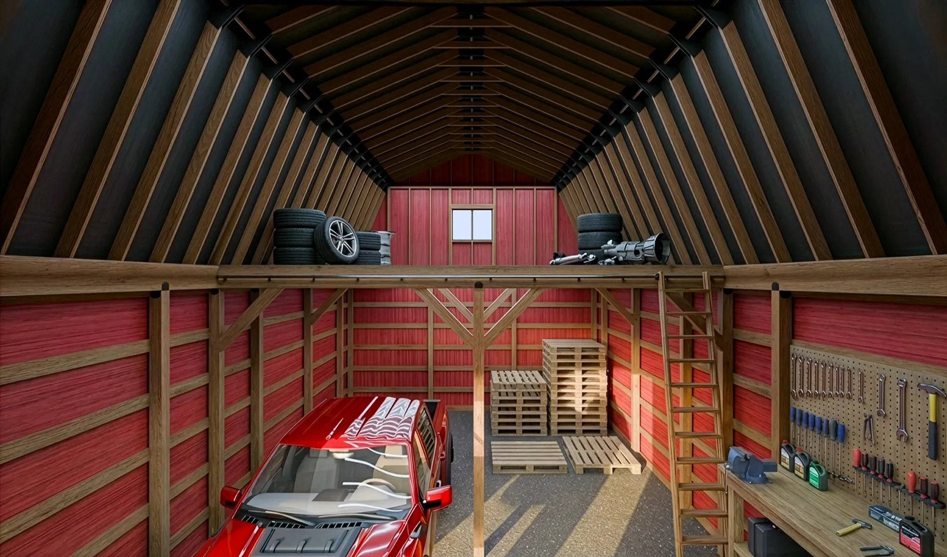 24X32 Pole Barn Garage in Cinnaminson NJ | Extreme Pole Buildings, image size:1900x1118