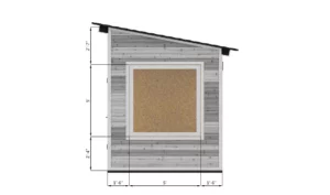 8x8-small-she-shed-right-side-dimensions