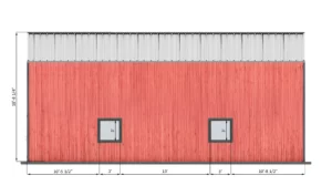 24x40-pole-barn-left-side-dimensions