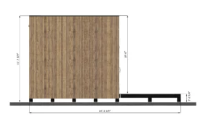 12x20-office-shed-left-side-dimensions