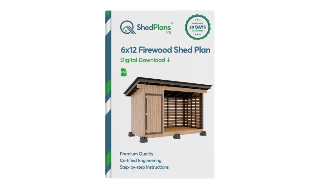 6x12 Firewood Shed Product Box