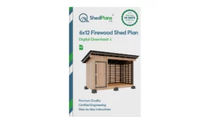 6x12 Firewood Shed Product Box